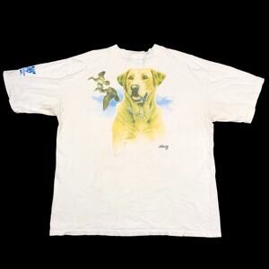 Vintage 90s Golden Retriever TSF Originals Pocket Tee T Shirt XL B1